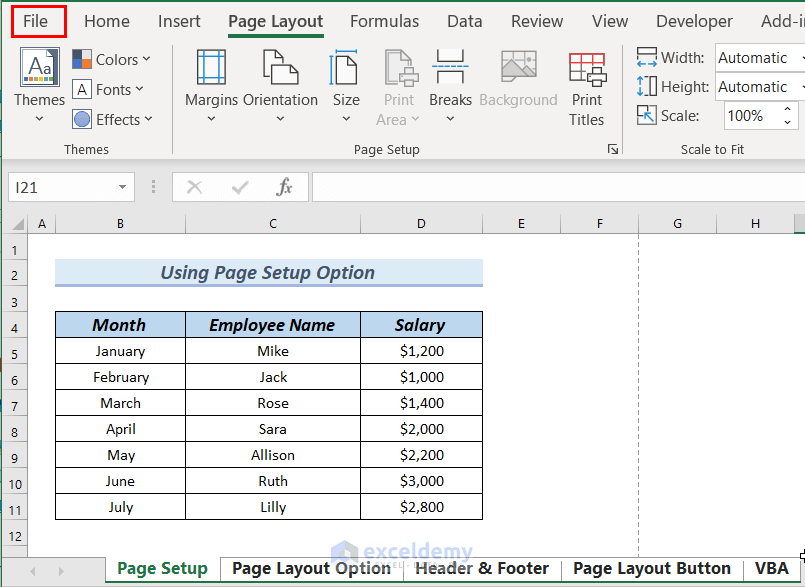How to Add Same Header to All Sheets in Excel (5 Easy Methods)