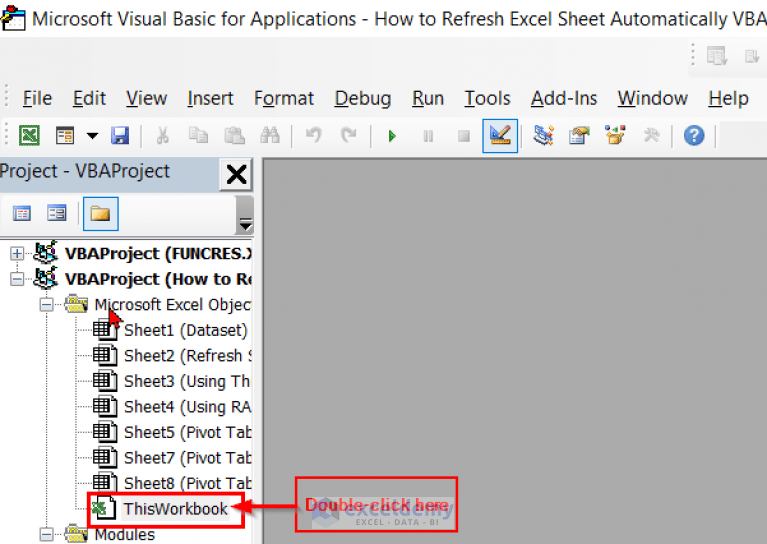 How to Refresh Excel Sheet Automatically Using VBA (4 Methods)
