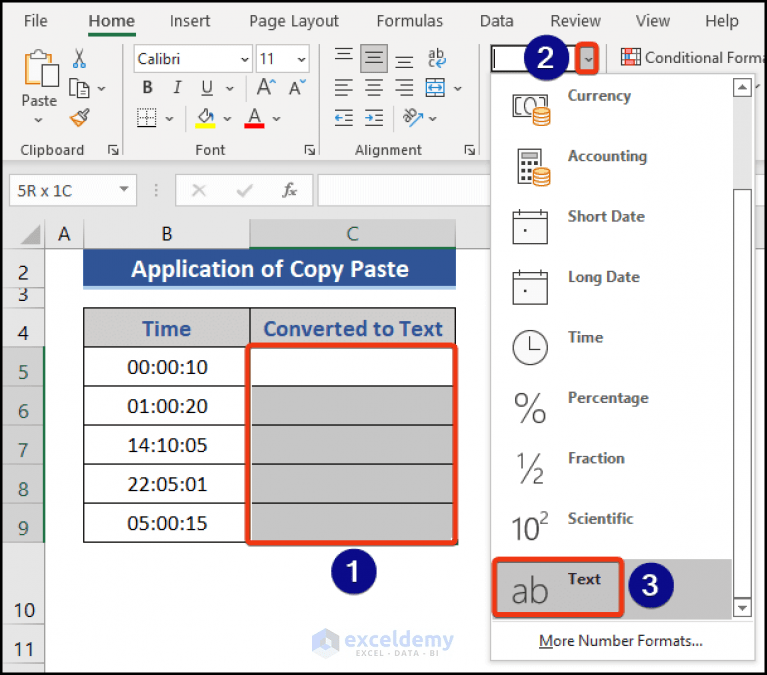 Convert Time to Text in Excel (3 Effective Methods) ExcelDemy