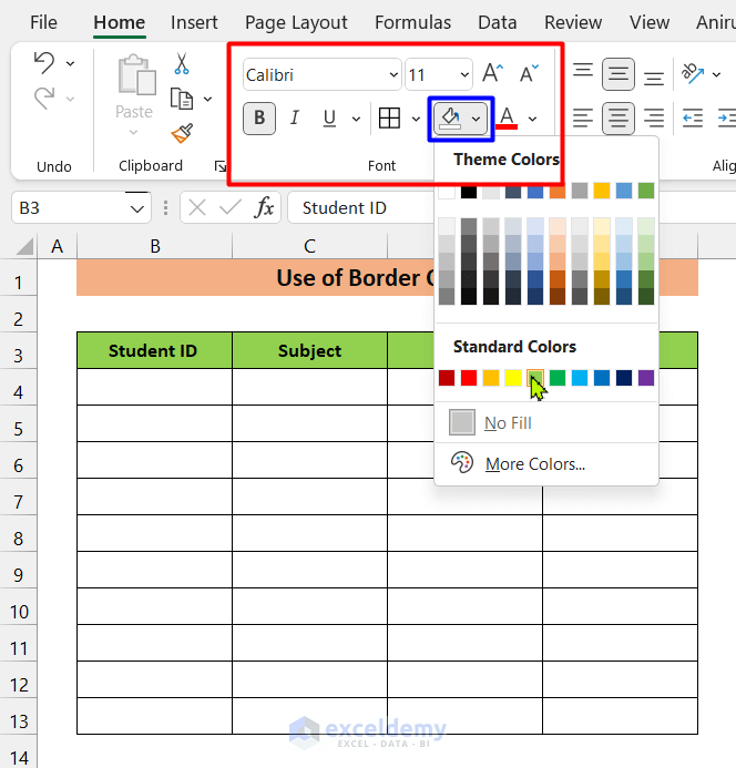 How to Create a Table Without Data in Excel 2 Methods