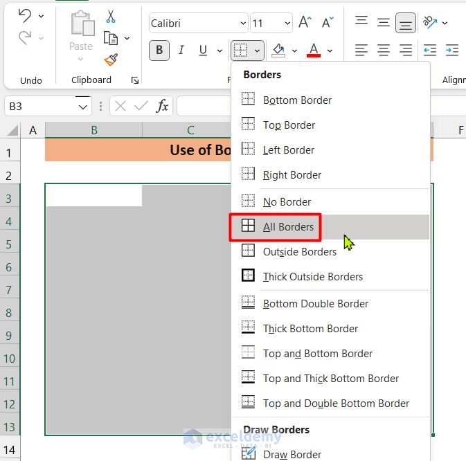 How to Create a Table Without Data in Excel 2 Methods