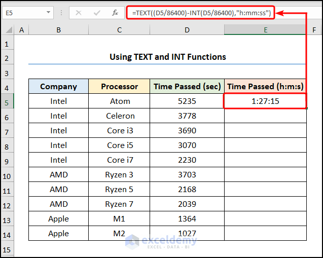 How to Convert Seconds to Hours Minutes Seconds in Excel