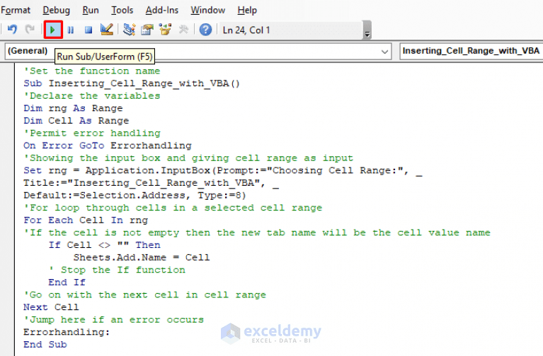 How to Create Tabs Automatically in Excel (3 Easy Ways)