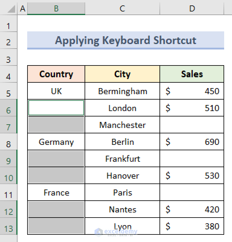How to Fill Missing Values in Excel (5 Useful Tricks) ExcelDemy