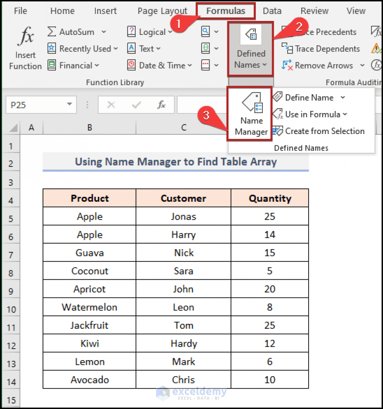 How to Find Table Array in Excel (4 Suitable Examples)
