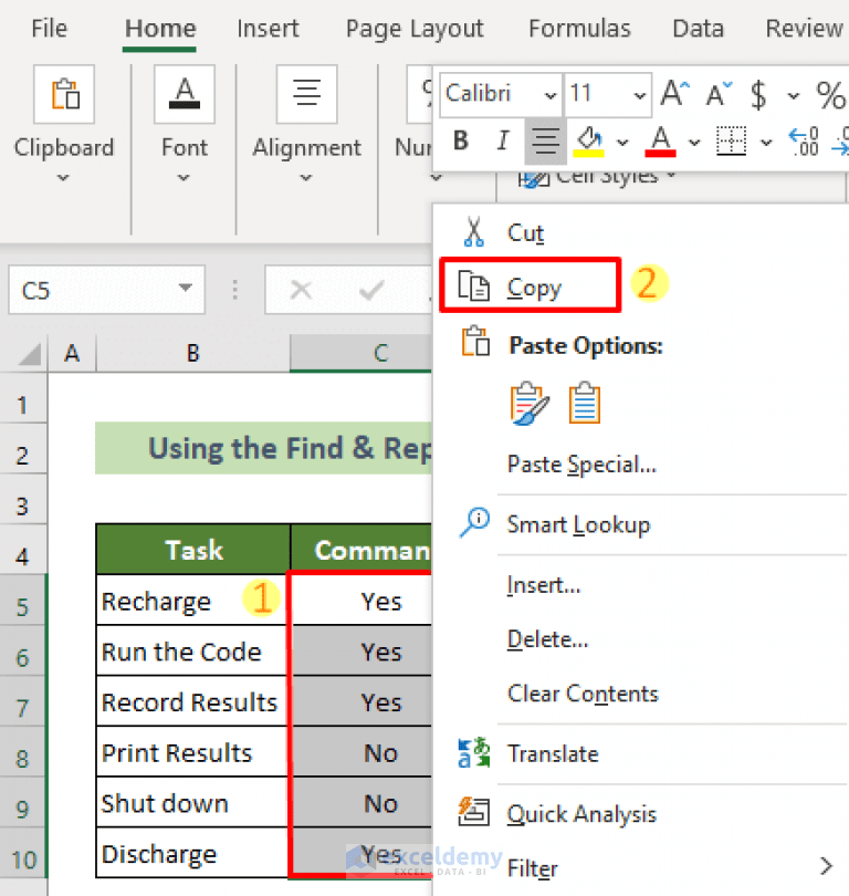 How to Make Yes 1 and No 0 in Excel (2 Effective Methods)