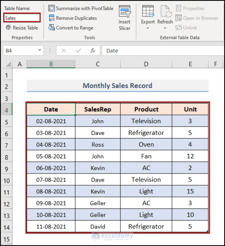 How to Manage Data Model in Excel (with Easy Steps)