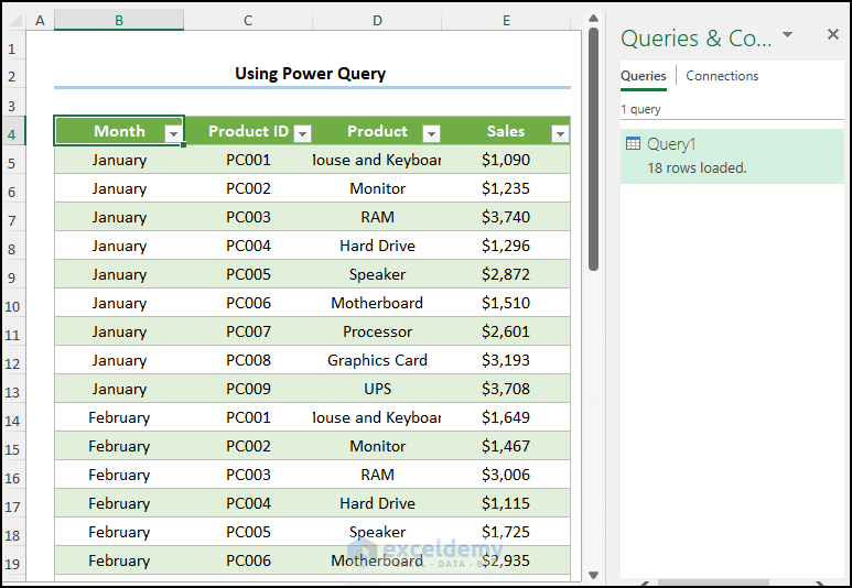 How to Merge All Sheets into One in Excel (6 Quick Ways)