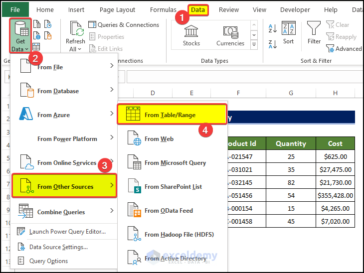 How to Merge Two Tables in Excel (5 Methods) ExcelDemy