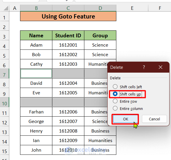 How to Move Up and Down in Excel (5 Easy Ways) ExcelDemy