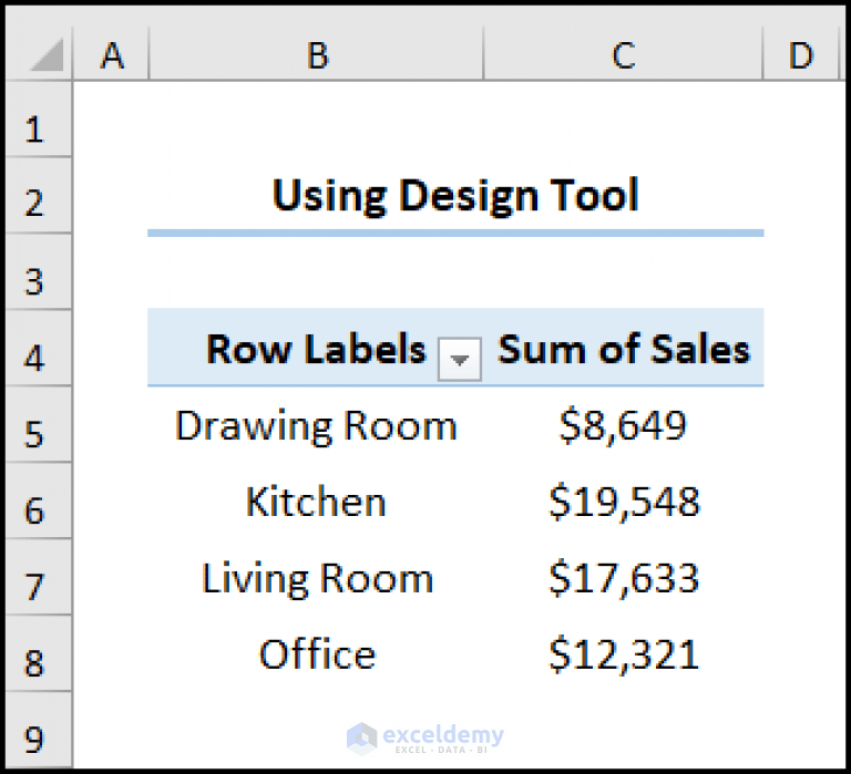 How to Remove Grand Total from Pivot Table (4 Quick Ways)