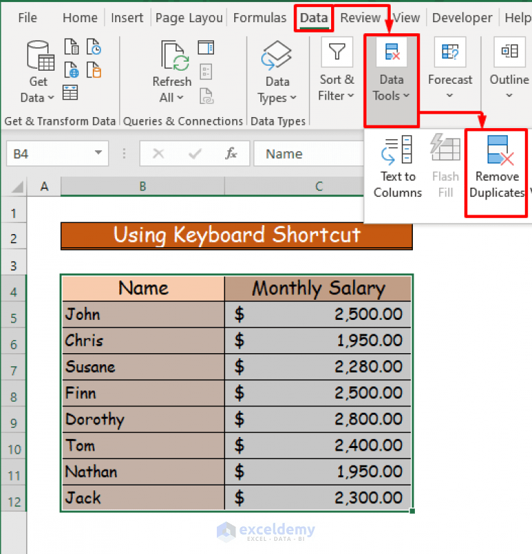 How to Undo Remove Duplicates in Excel (3 Ways) ExcelDemy