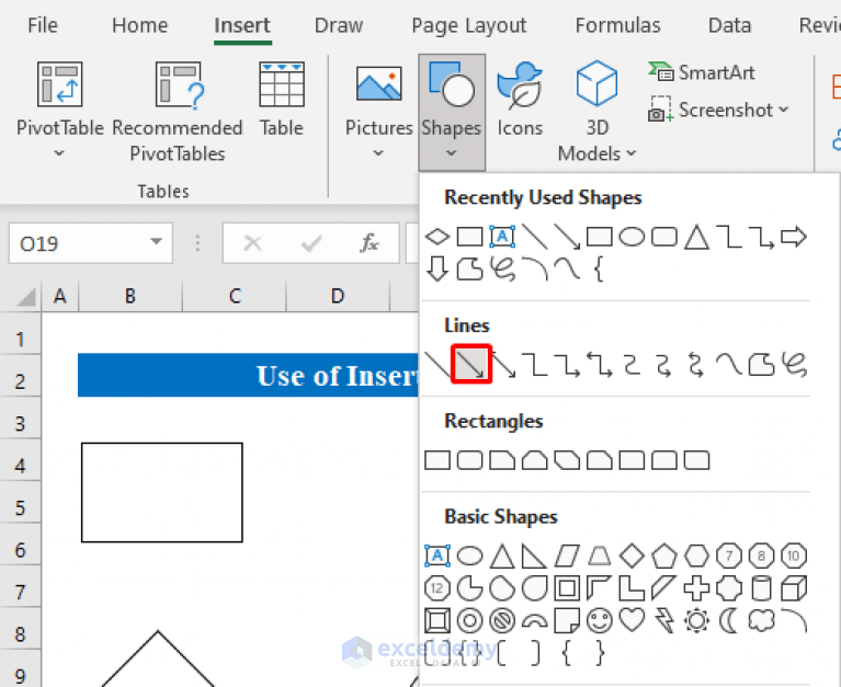 How to Use Drawing Tools in Excel (2 Easy Methods) ExcelDemy