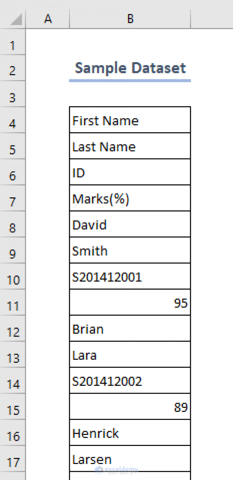 How to Create a Table in Excel with Multiple Columns ExcelDemy