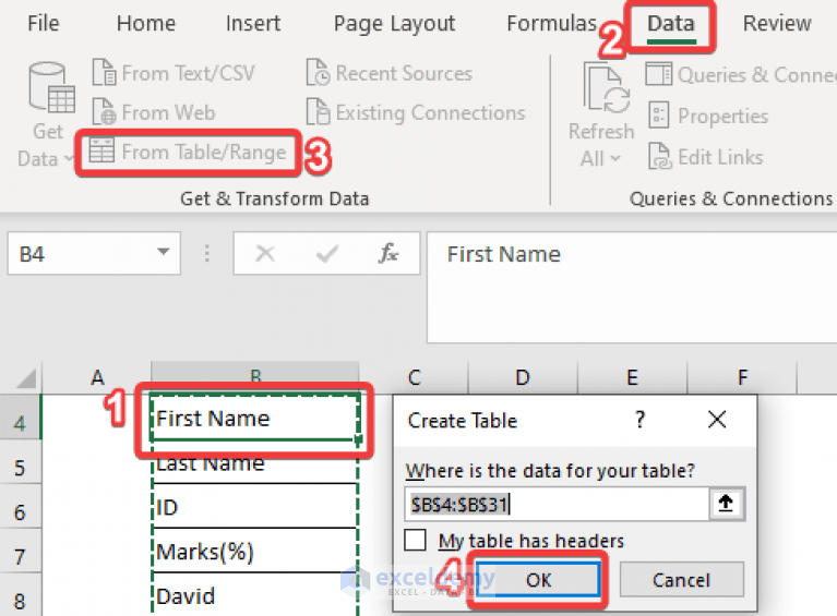 How to Create a Table in Excel with Multiple Columns ExcelDemy