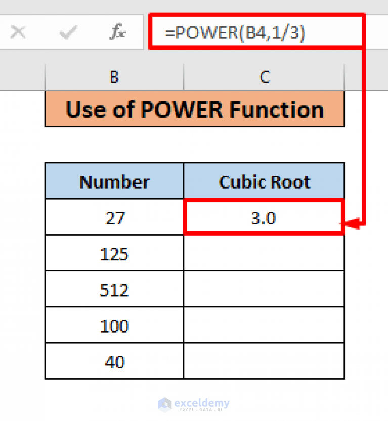 How to Do Cube Root in Excel (3 Easy Methods) ExcelDemy