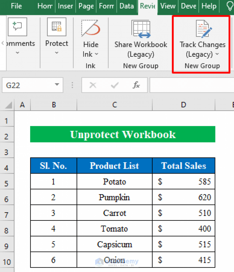 [Solved] Track Changes Greyed Out in Excel (3 Quick Fixes)