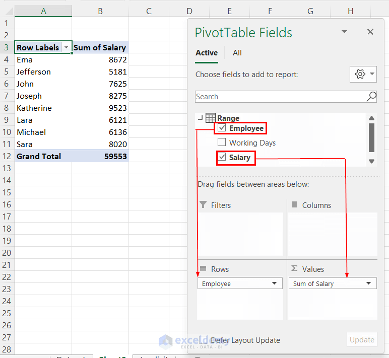 How to Create Calculated Field in Pivot Table Data Model 4 Methods