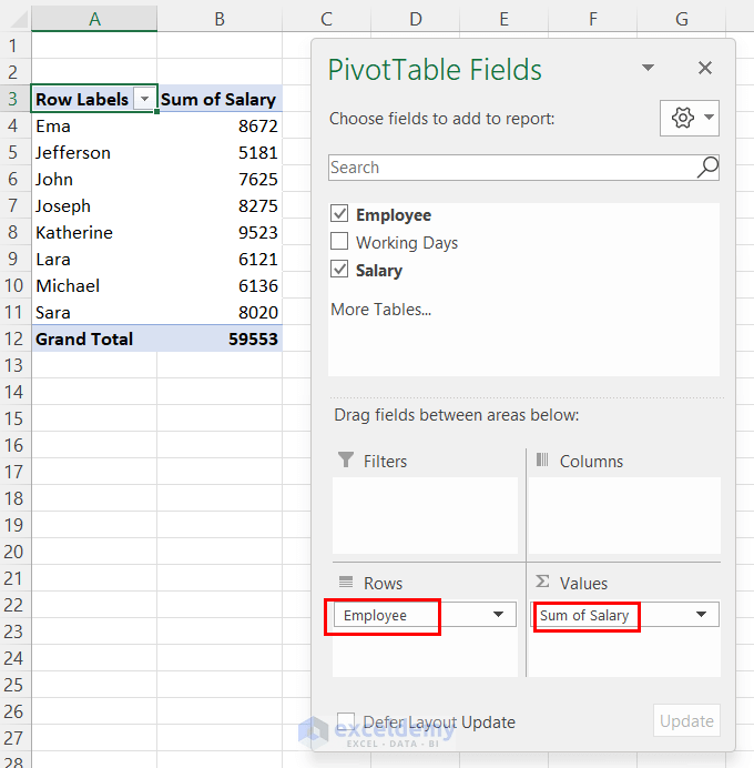 How to Create Calculated Field in Pivot Table Data Model 4 Methods