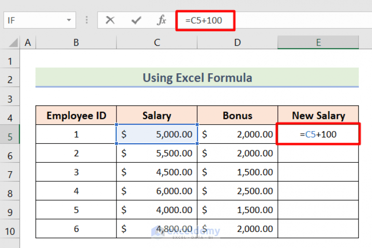 How to Add Number to Existing Cell Value in Excel ExcelDemy