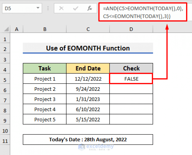 How to Find If Date Is Within 3 Months in Excel (5 Easy Ways)