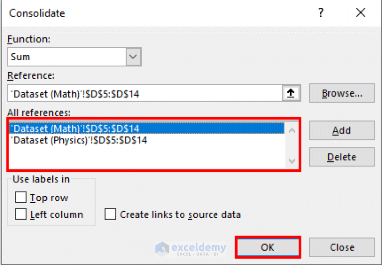How to Merge Tables from Different Sheets in Excel (5 Easy Ways)