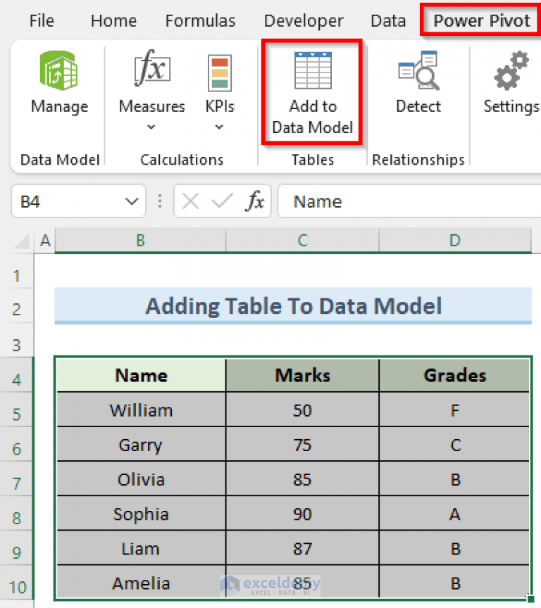 How to Remove Table from Data Model in Excel (2 Quick Tricks)