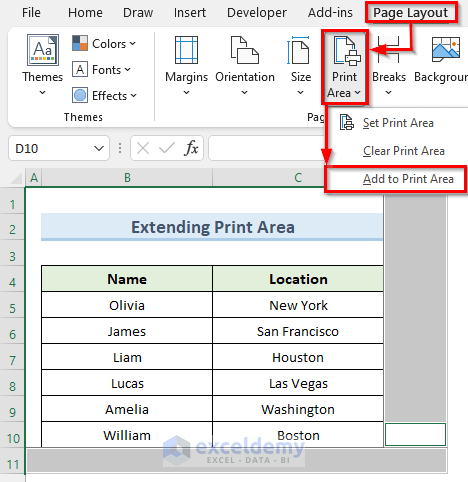 Troubleshooting Excel Print Area Issues (2 Possible Solutions)