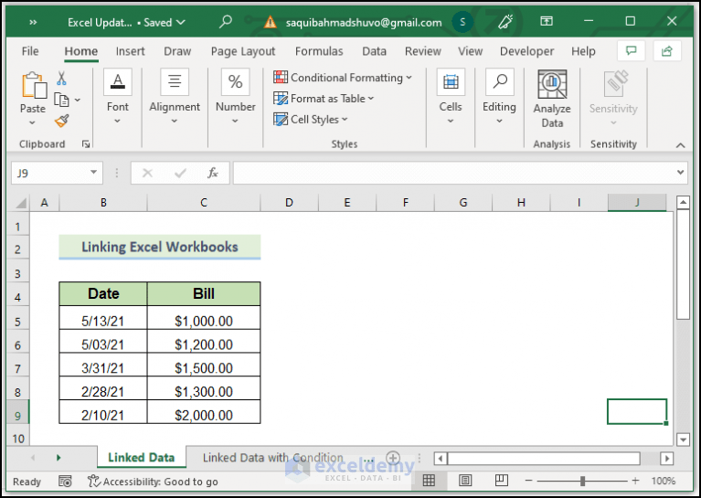 How to Update Links Without Opening File in Excel (4 Methods)