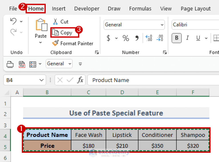 How to Flip Data from Horizontal to Vertical in Excel (6 Methods)