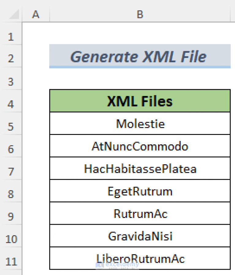 How to Generate XML File from Excel Using Macro (3 Quick Ways)