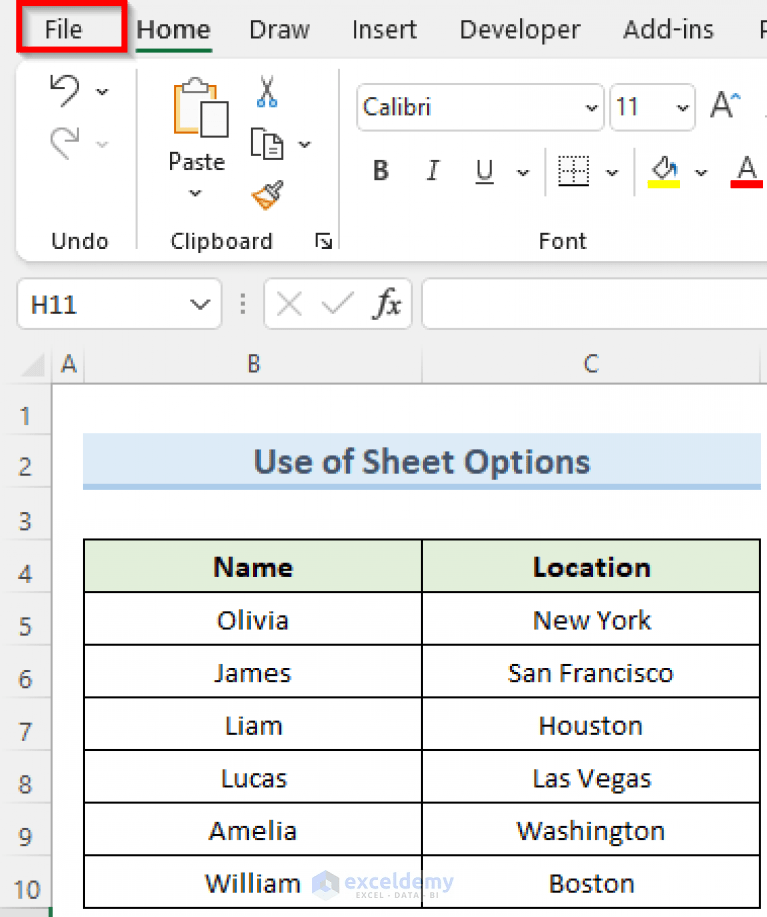 How to Hide Gridlines in Excel When Printing (4 Quick Tricks)