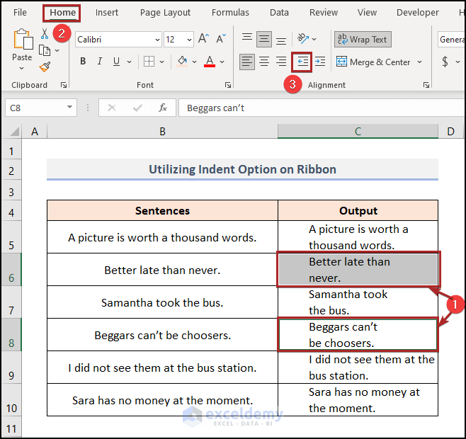 How to Indent Second Line in Excel Cell (5 Easy Ways)