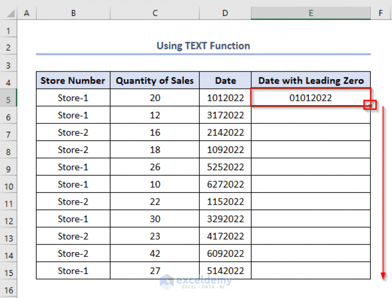 How to Keep Leading Zero in Excel Date Format (9 Quick Ways)