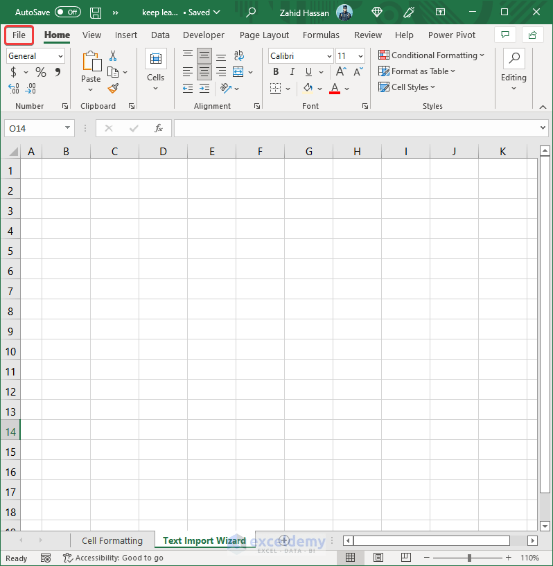 How to Keep Leading Zeros in Excel CSV 4 Methods