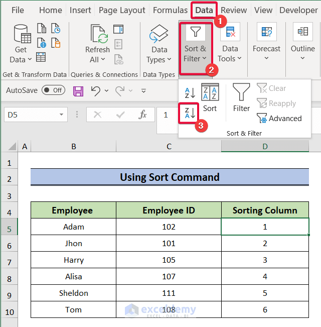 How to Paste in Reverse Order in Excel (7 Handy Ways)
