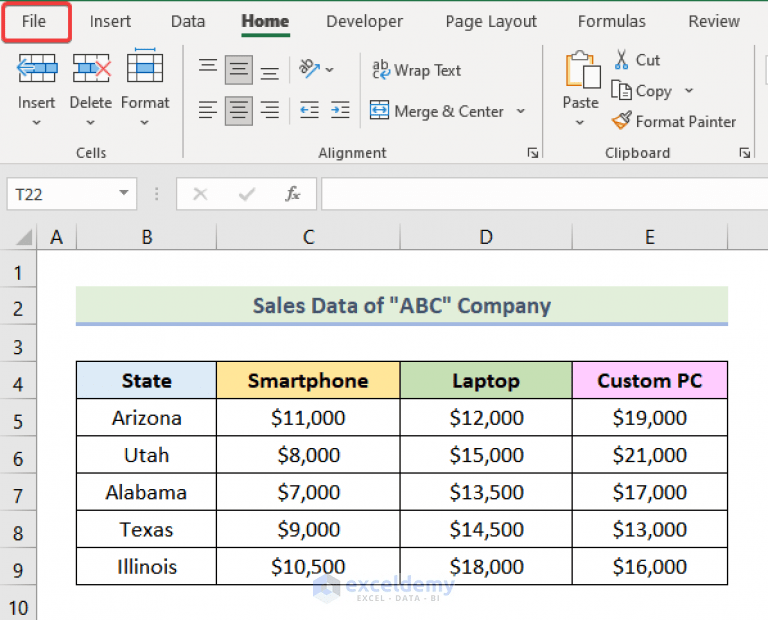 How to Remove Column Headers in Excel (2 Easy Ways)