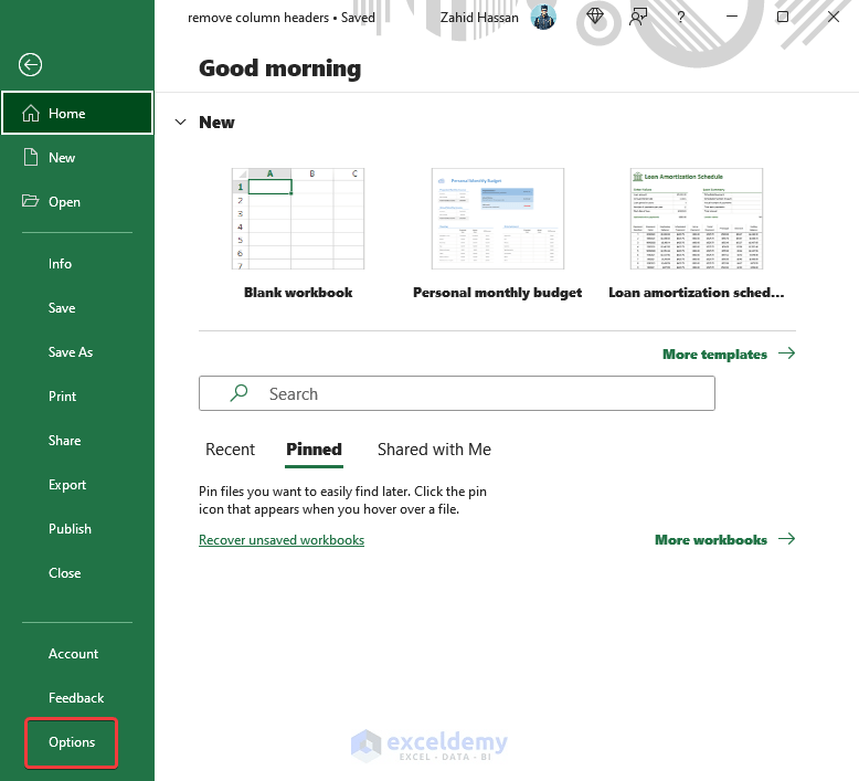 How to Remove Column Headers in Excel 2 Easy Methods