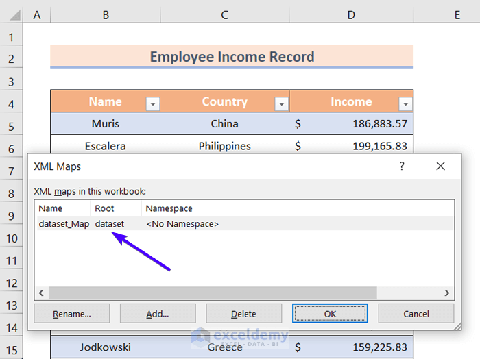 How to Remove XML Mapping in Excel (with Easy Steps)