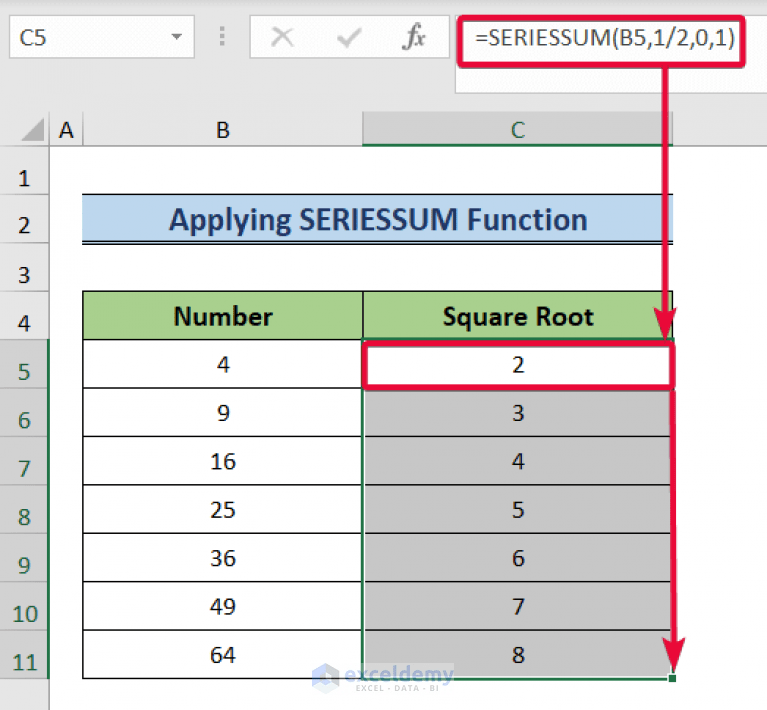 How to Calculate Square Root in Excel (6 Suitable Ways)