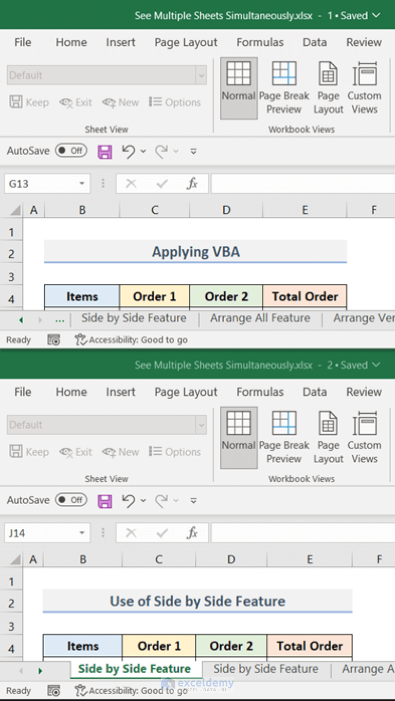 How to View All Sheets in Excel at Once (5 Easy Ways)