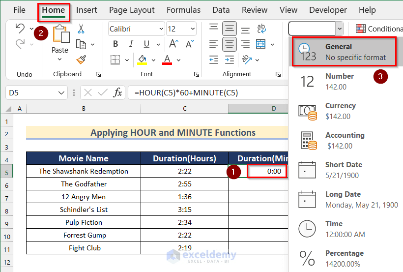 How to Convert Hours to Minutes in Excel (3 Easy Ways)