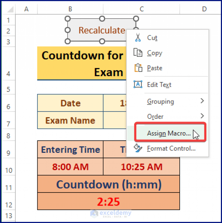 How to Make a Calculate Button in Excel (with Easy Steps)