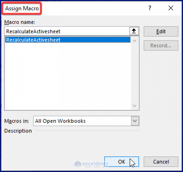 How to Make a Calculate Button in Excel (with Easy Steps)
