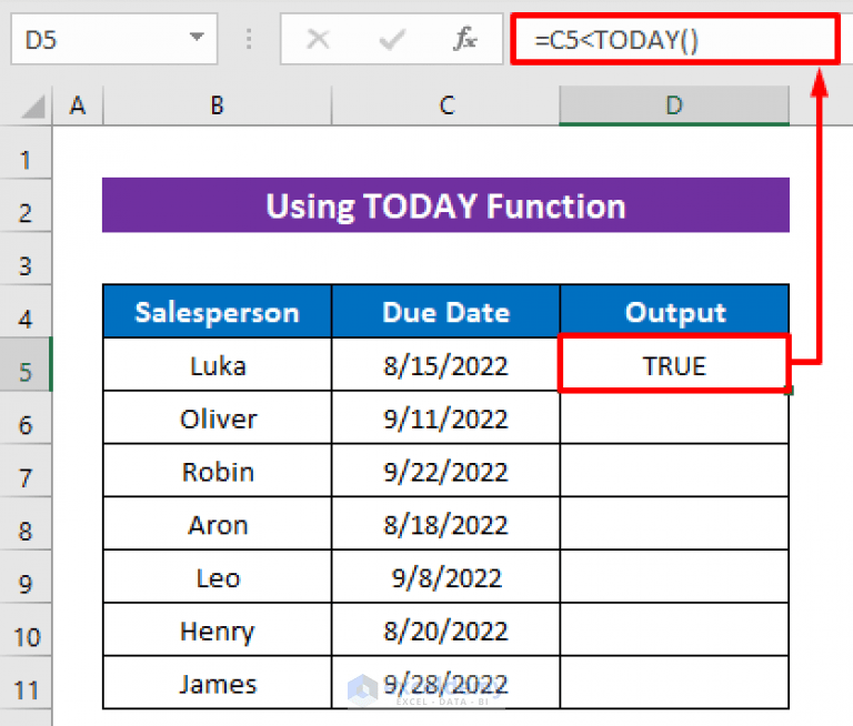 Excel Conditional Formatting Based on Past or Due Date