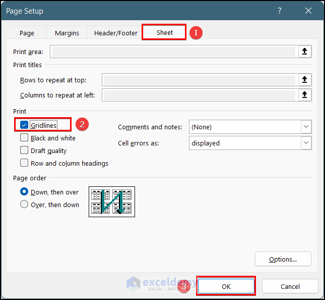 Excel Not Printing Gridlines (7 Easy Solutions) ExcelDemy