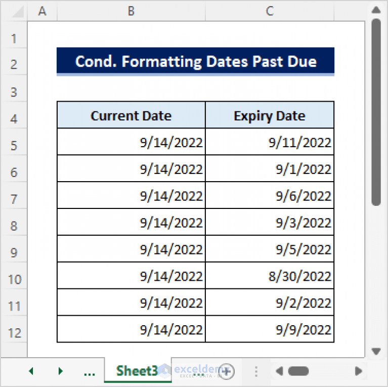 Excel Conditional Formatting for Date Less Than 6 Months from Today