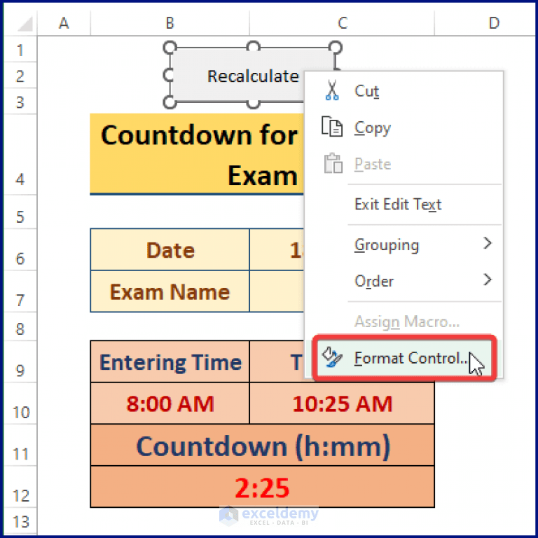 How to Make a Calculate Button in Excel (with Easy Steps)