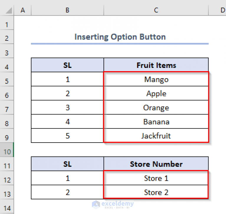 How to Add Option Button in Excel (With Easy Steps) ExcelDemy