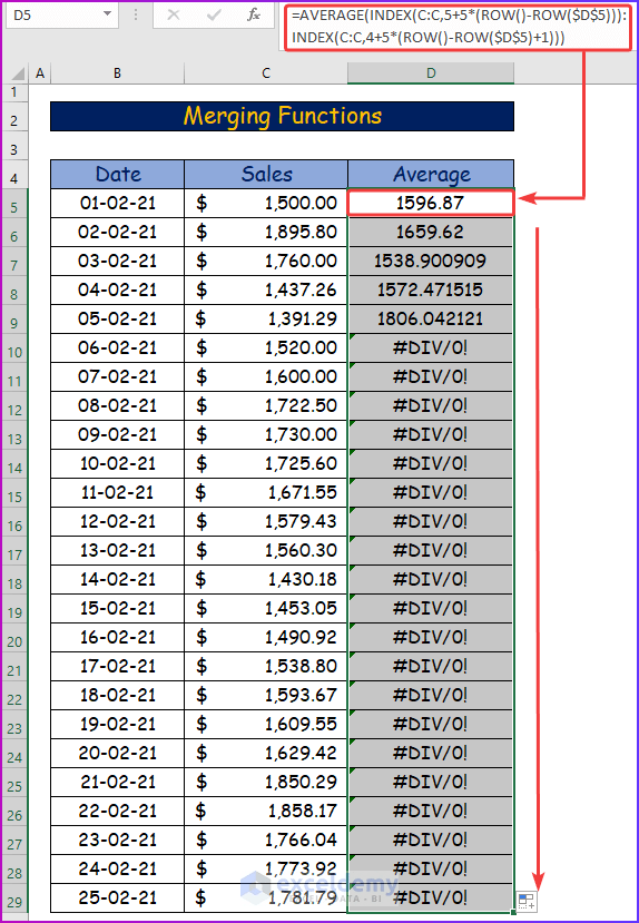 How to Average Every Nth Row in Excel (3 Ways) ExcelDemy